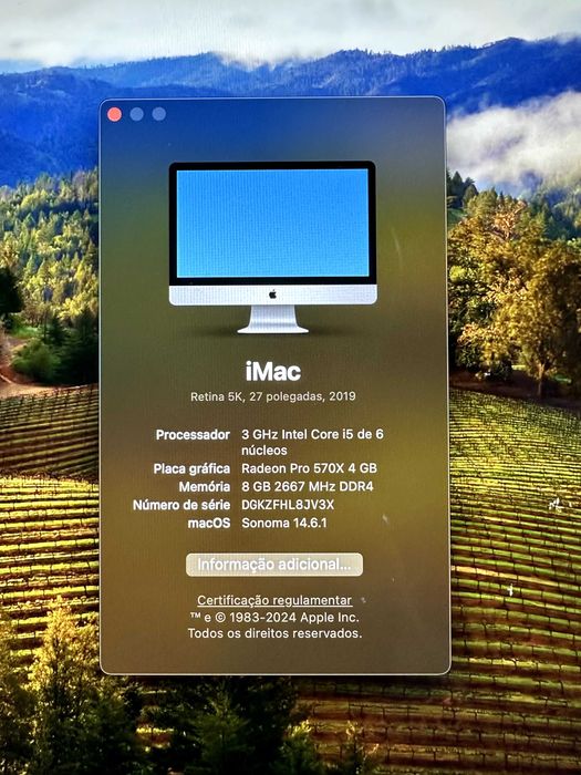 Apple iMac Retina 5K, 27 polegadas 2TB 2019