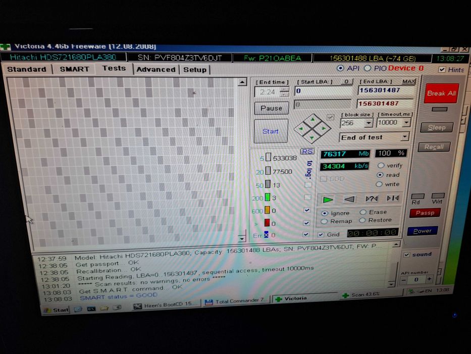 Dysk twardy Hitachi Deskstar 3.5 cala SATA 80GB nr 242