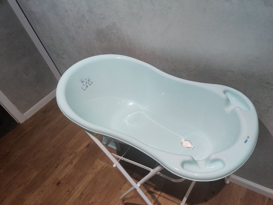 Ванночка, підставка та гамак - комплект для купання немовлят