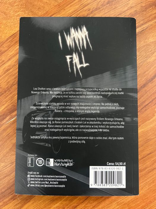 Książka I WANNA FALL cz. I