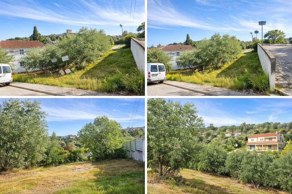 Terreno de 1200 m2 em tomar , com vista para castelo e cidade
