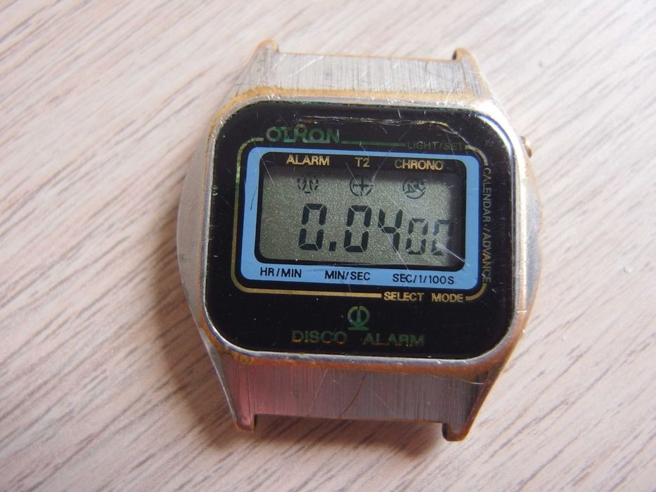 PRL zegarek elektroniczny cyfrowy OTRON digital disco