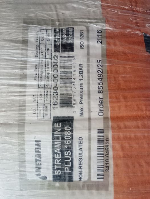 Taśma kroplująca 16 mam 2x2300 mb.