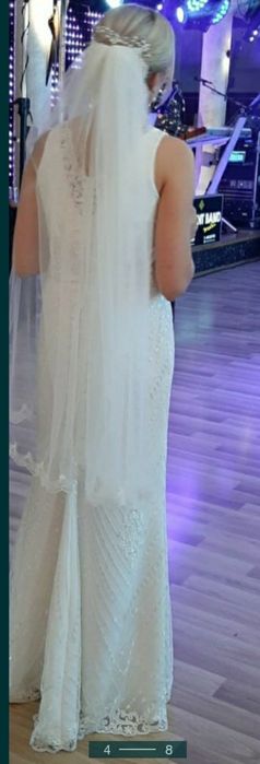 Suknia ślubna rybka+ welon+ bolerko stan idealny