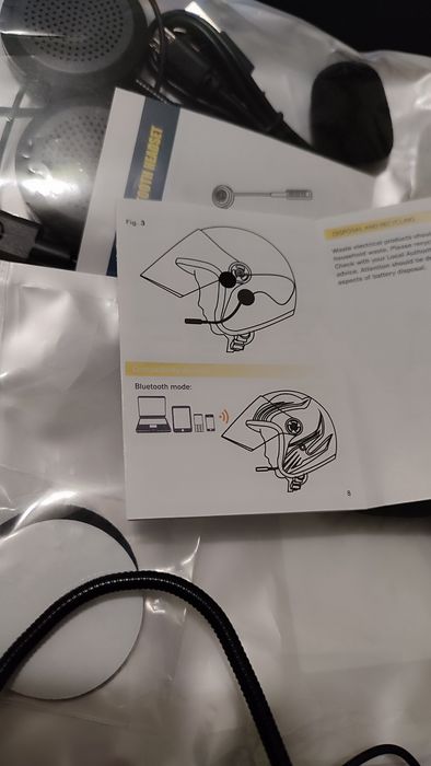 Мото гарнитура Bluetooth (гарнитура в шлем)