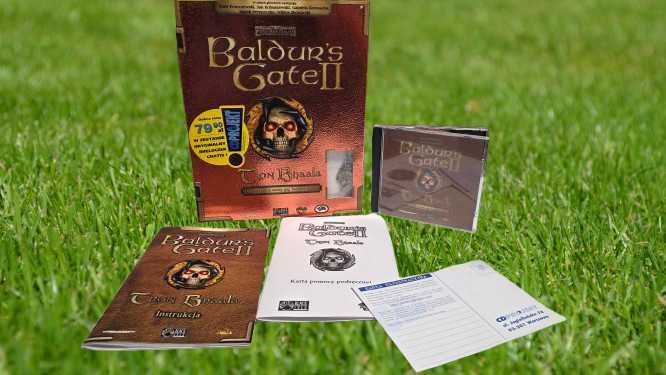 PC Baldurs gate II Tron Bhaala z brelokiem premierowe wydanie polskie