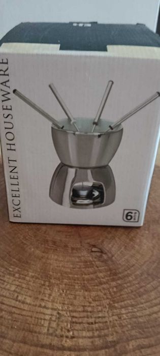 Fondue pequeno Prateado