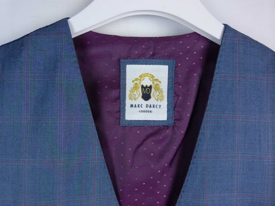 Marc Darcy elegancka kamizelka krata 36R / S