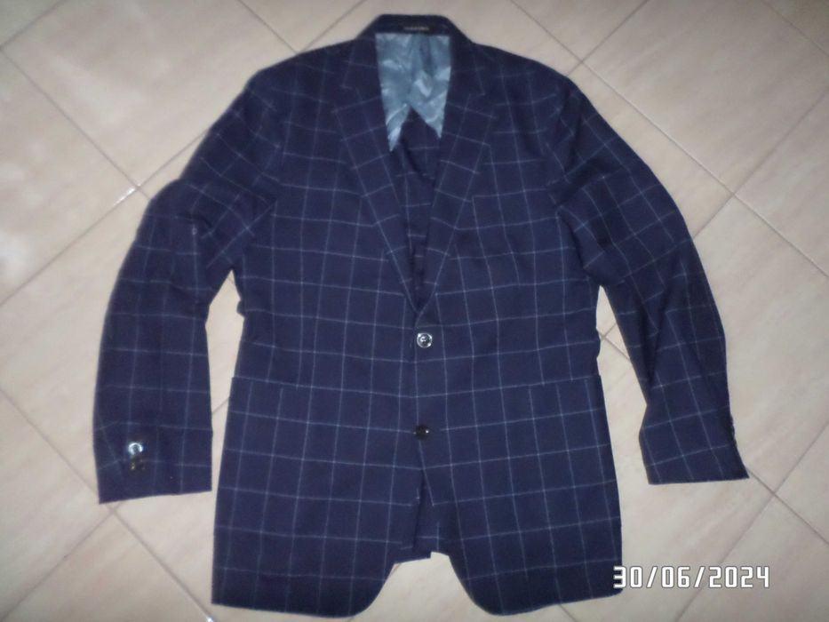 super marynarka męska w kratkę-OSCAR JACOBSON-M/L