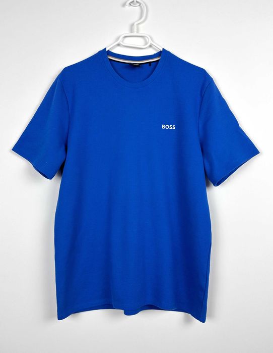 Koszulka Hugo Boss męska niebieska basic t-shirt r. M