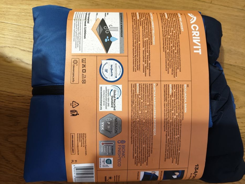 NOWA Kurtka zimowa 134 140 wiatro i wodoodporna