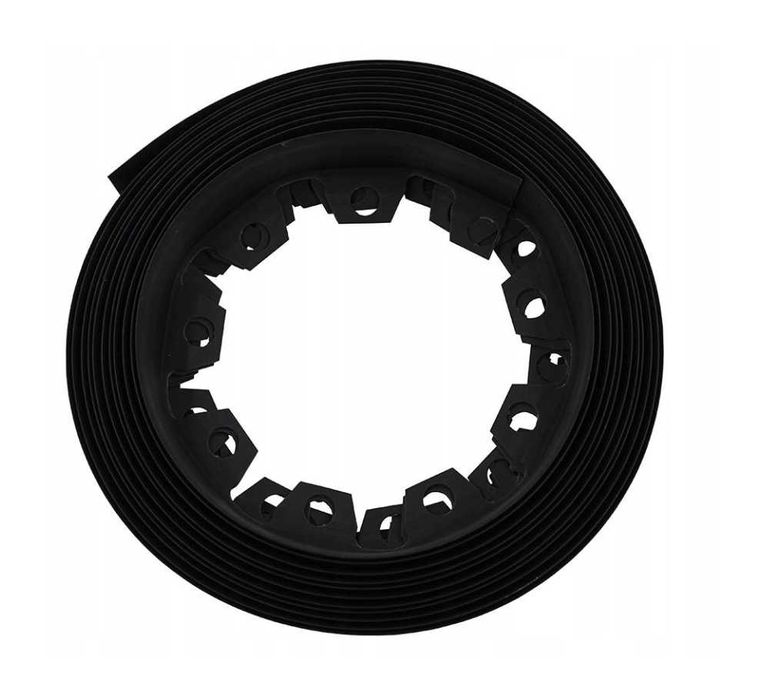 Obrzeże ogrodowe tworzywo sztuczne plastikowe 1000 cm x 4 cm czarny