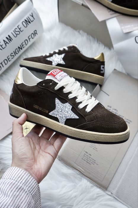 Кеди Golden Goose коричневі / Кросівки Golden Goose коричневі