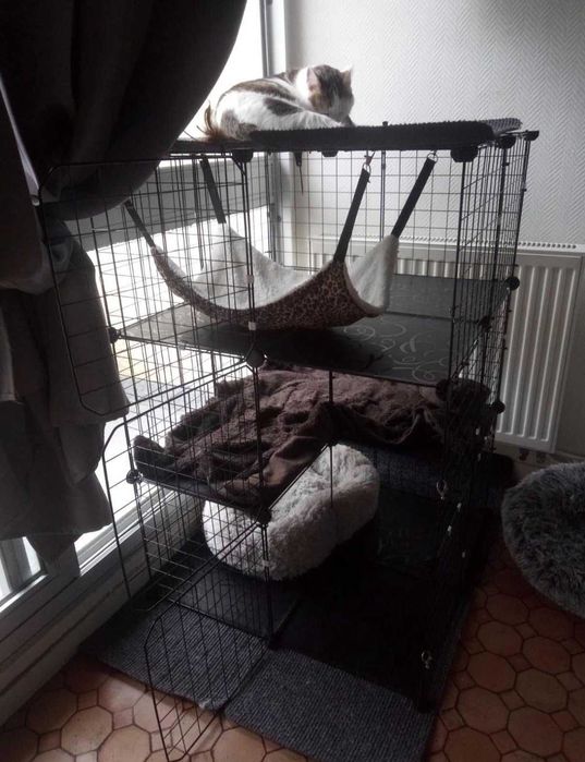 Wybieg Kojec klatka dla Kota Gryzoni szynszyla fretki XXL 3 poziomy