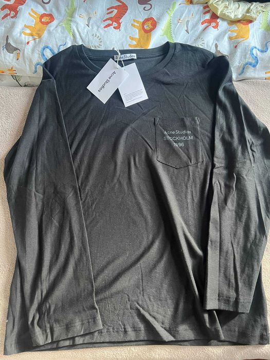 Acne Studios koszulka czarna Black Long Sleeve Xl new