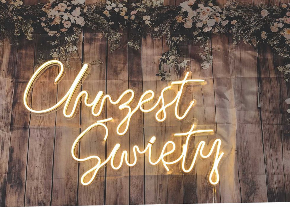 Chrzest Święty neon