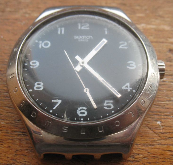 Swatch antigo de aço inoxidável e 40mm de caixa