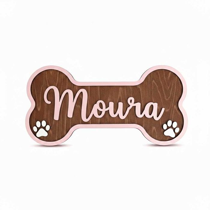 Placa nome para animal de estimação   - PERSONALIZADA