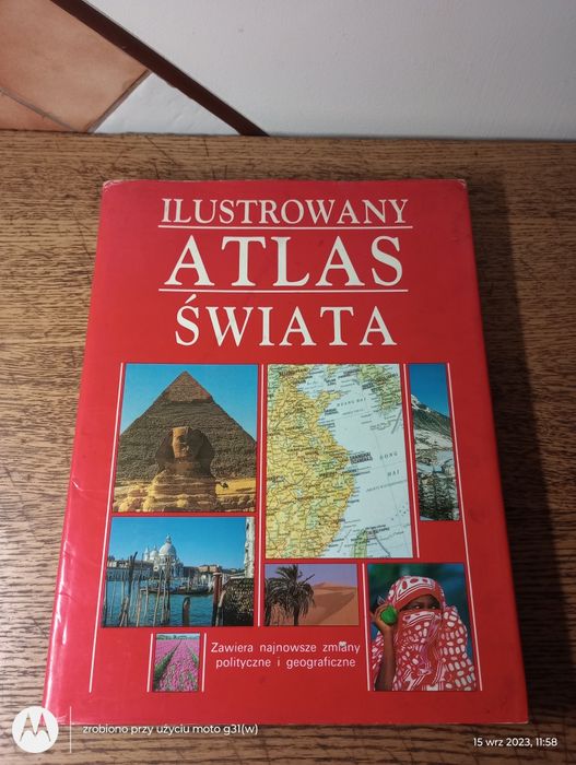 Ilustrowany atlas świata. 1989rw.