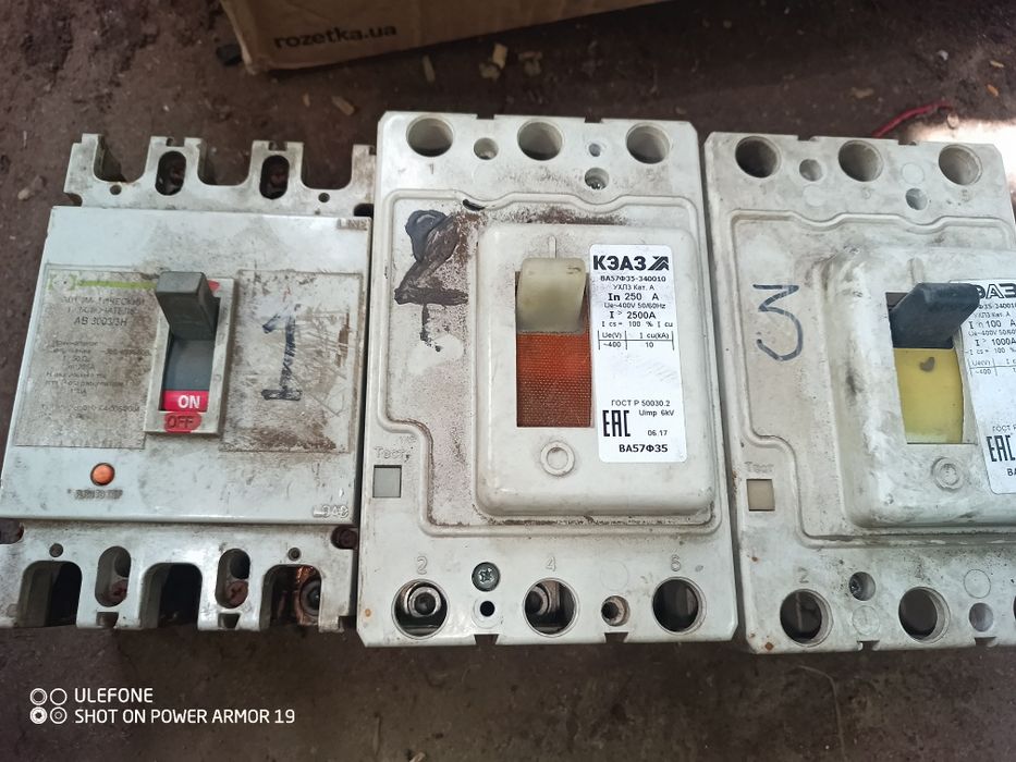 Автомат 100 а 225а 250а продам разом або окремо