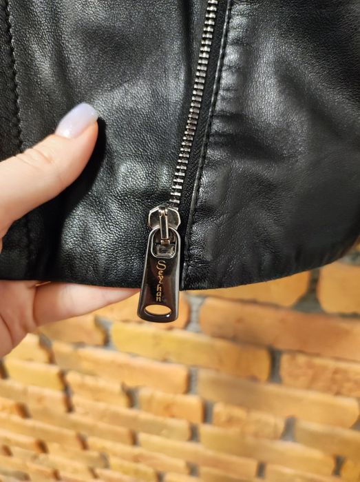 Шкіряна курта жіноча розмір S