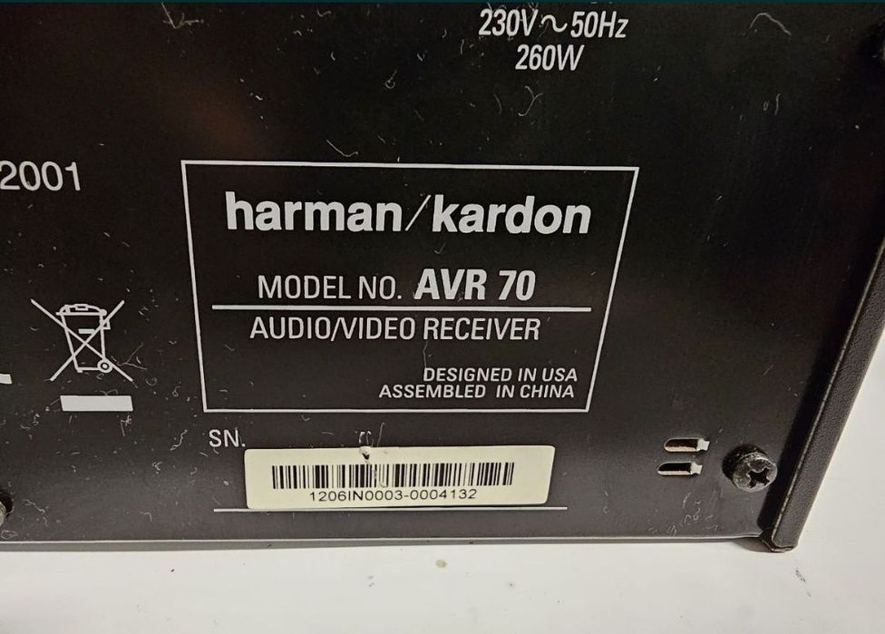 Amplituner Harman-Kardon AVR-70, HDMI, 3D