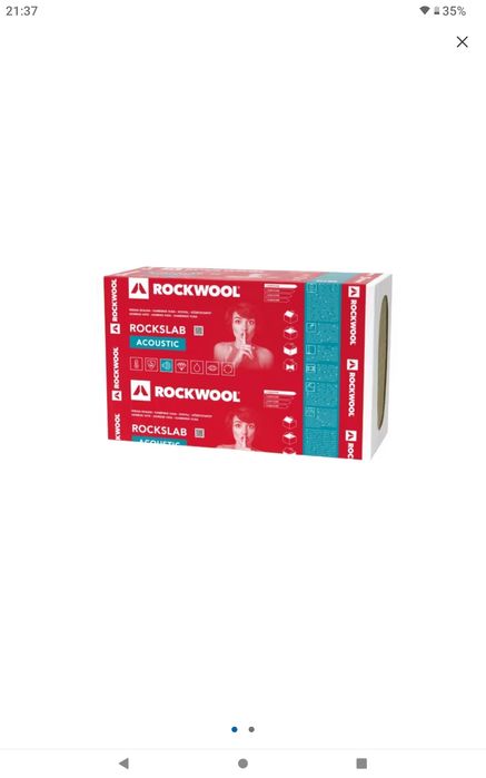 Wełna mineralna Rockwool Rockslab Acoustic 50 mm
