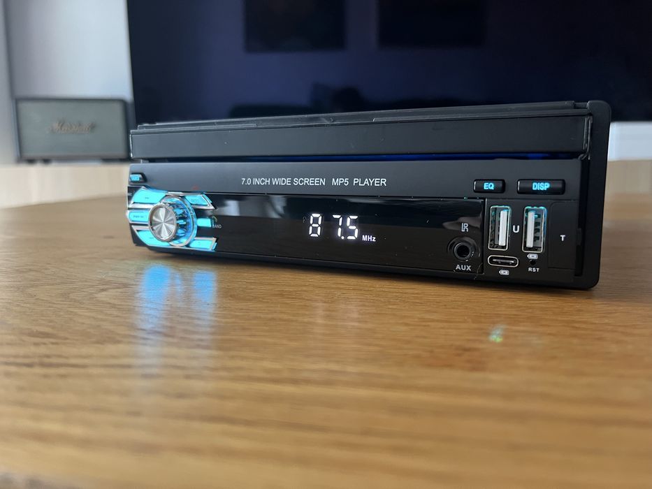 Radio Samochodowe 1 Din wysuwany ekran Android Auto/ CarPlay