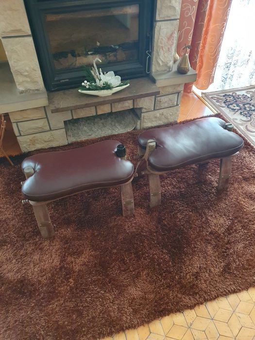 Taboret koziołek PRL