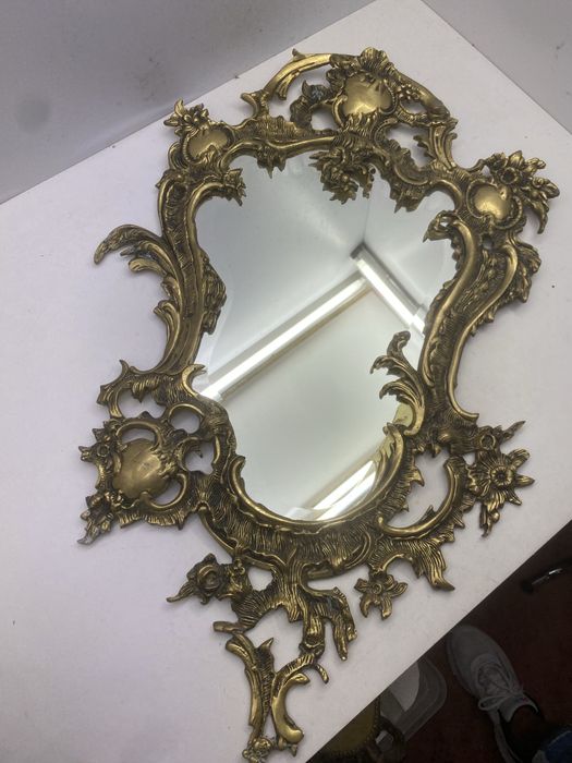 Espelho antigo em latao