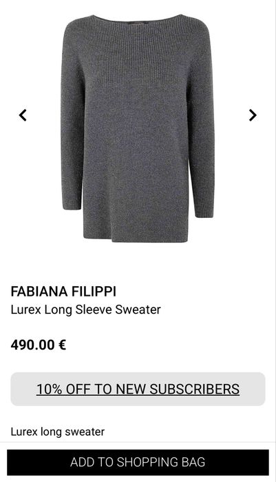 Кашемір Fabiana Filippi джемпер оригінал it44, M