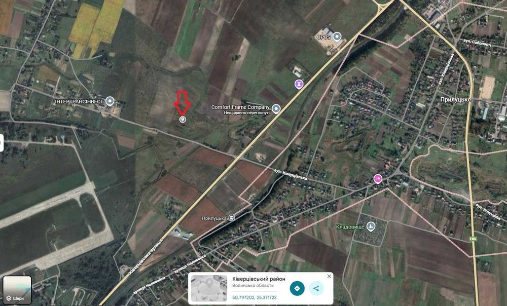 Продам пай Прилуцьке (Небіжка) 2,36га