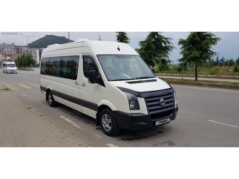 Дефлектор капота для Volkswagen Crafter 2006-2016 гг. Пластик EuroCap