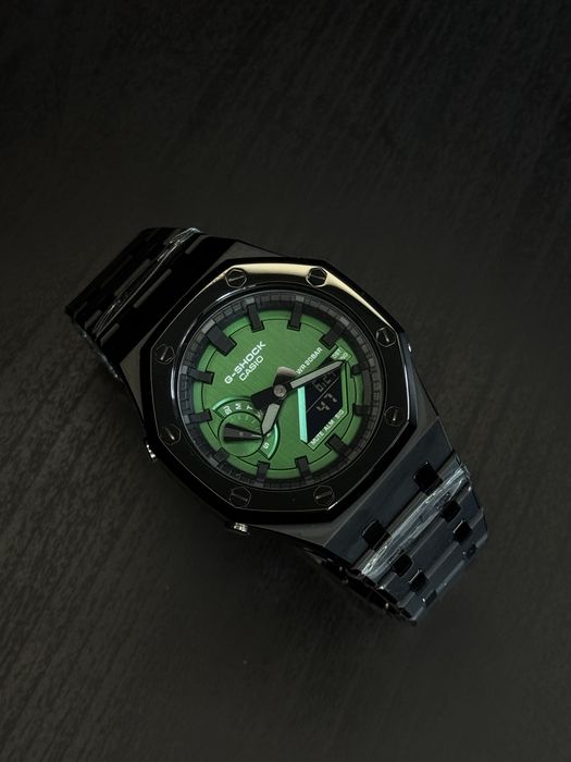 Casio Shock 2100 purple Кастом Оригінал часы мужсие металевий корпус