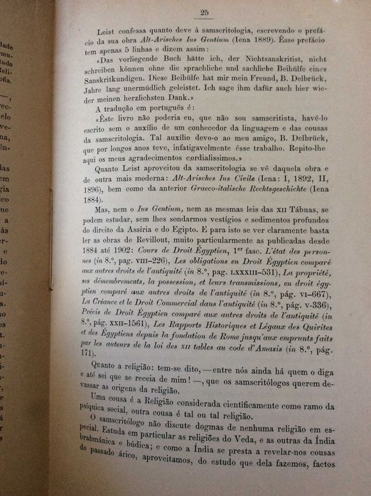 Curso integral de antiguidades áricas, 1903 . Raro