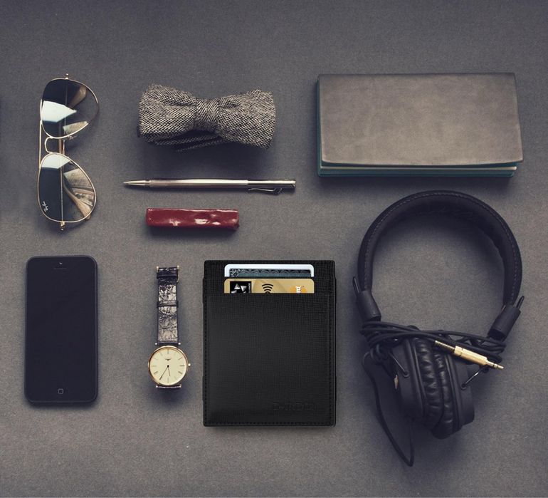 Portfel Męski Dardon Magic Wallet Skóra RFID Czarny