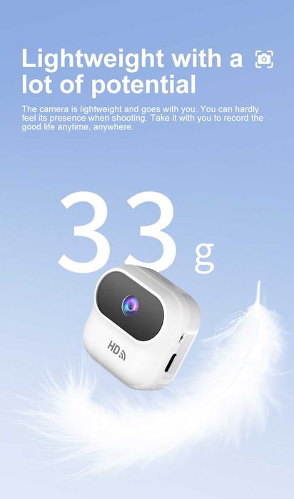 Ourlife A800 Mini szpiegowska kamera 1080P WiFi kolor czarny