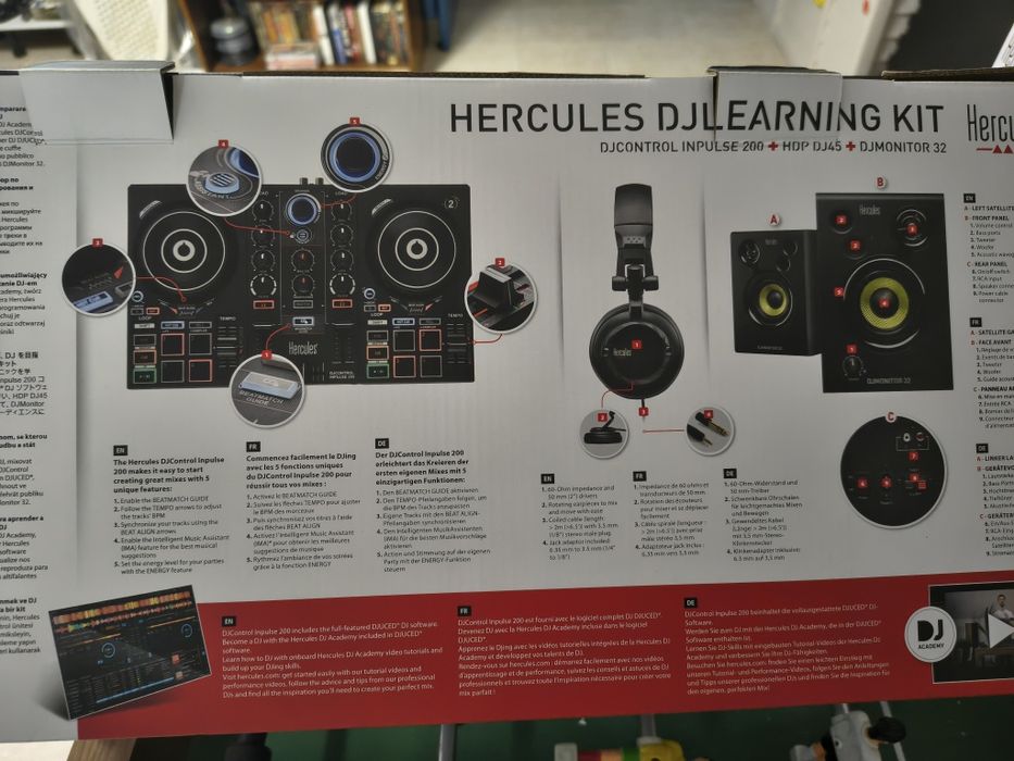 Pack Controlador DJLearning Kit MK2 Hercules imaculado