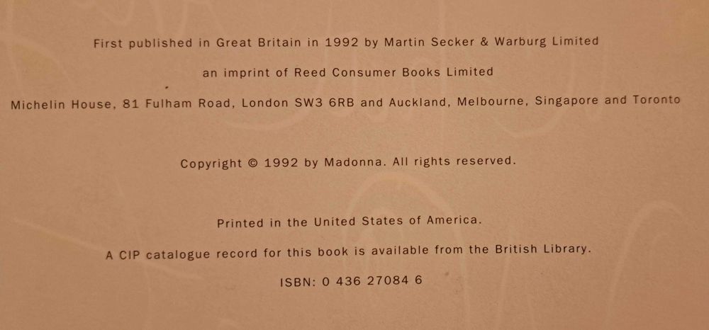 Madonna - Livro Sex + CD Erotica