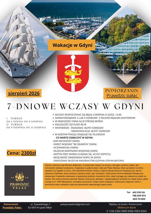 7 - dniowe wczasy w Gdyni