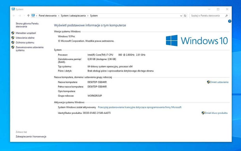 Komputer PC GeForce GT 1030 Intel i7 512GB SSD 8GB  biurowy i do gier