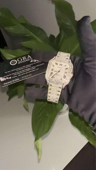 Zegarek Cartier Santos 41mm VVS Moissanite