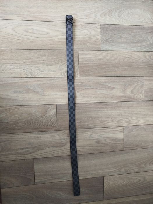 Czarny pasek Louis Vuitton 110cm