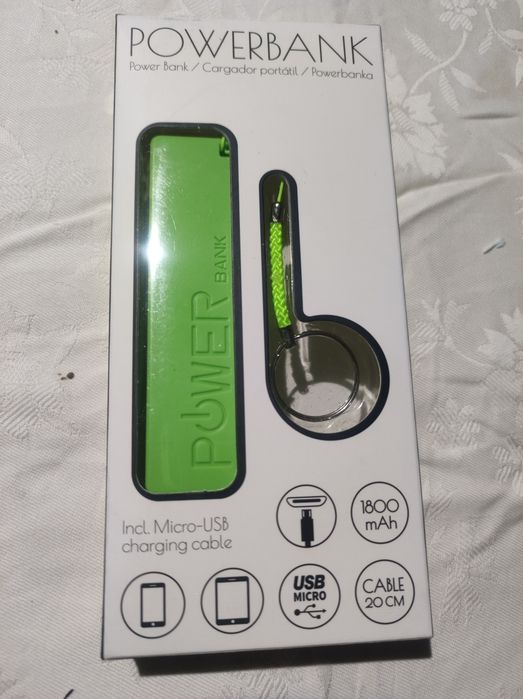 Power bank 1800 miliamperes novo