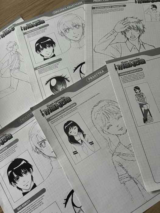 Manga- kurs rysunku 17 zeszytów