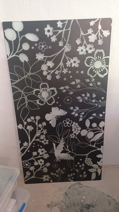 Mesa cpm tampo de vidro