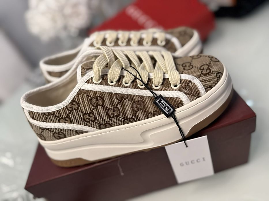 Trampki gucci beżowe