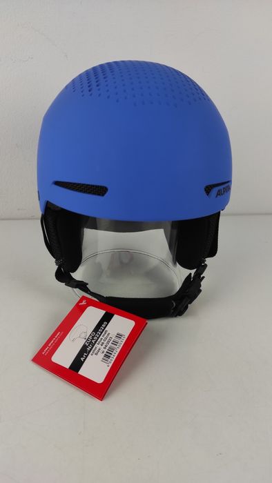 Dziecięcy kask narciarski ALPINA 48–52 cm – unisex niebieski zupo
