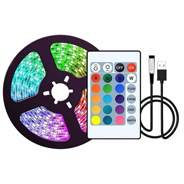 Fita led RGB com comando