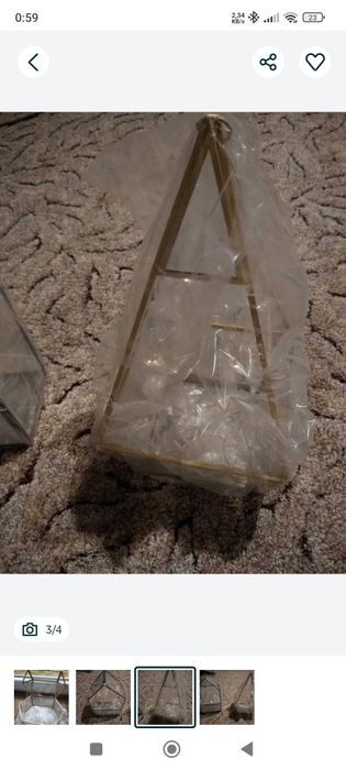 Lampiony szklane nowe ozdobne